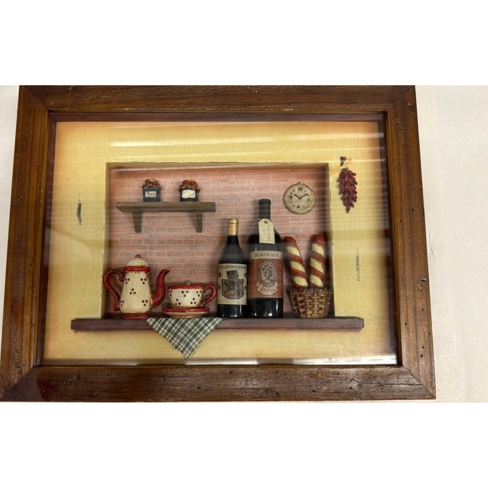 Vintage Italian Rustic Kitchen 3D Shadow Box |Pantry Collectibles